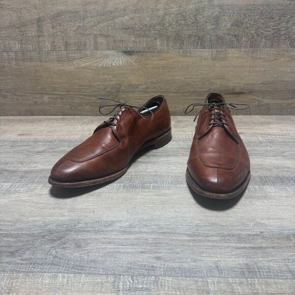 Allen Edmonds Delray Brown Leather Oxford Dress Shoes Men's Size 14 - Picture 1 of 6
